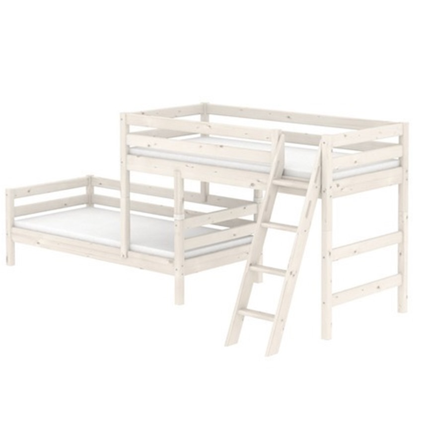 Semi High Bunk Classic Slant Ladder, Flexa Furniture Bunk Bed Assembly Instructions
