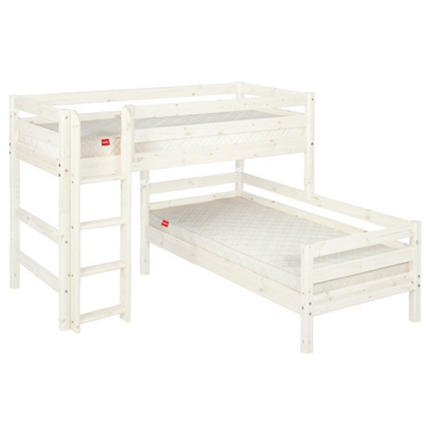 Semi High Bunk Classic Straight Ladder, Flexa Furniture Bunk Bed Assembly Instructions