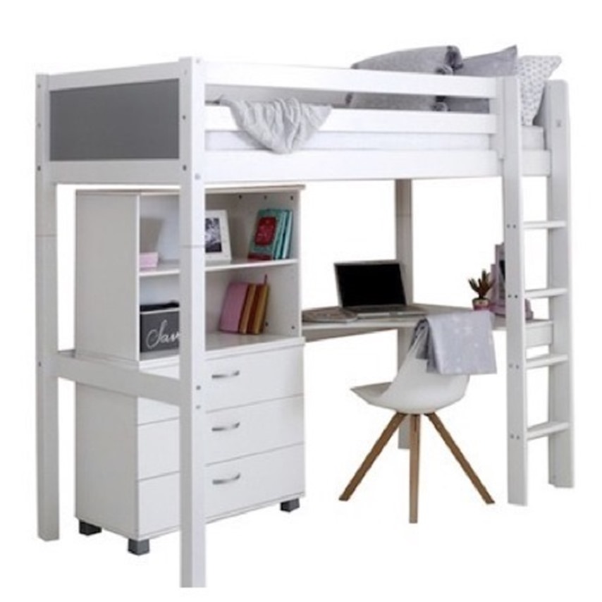 High Bed Nordic Corner Desk Choice of colours
